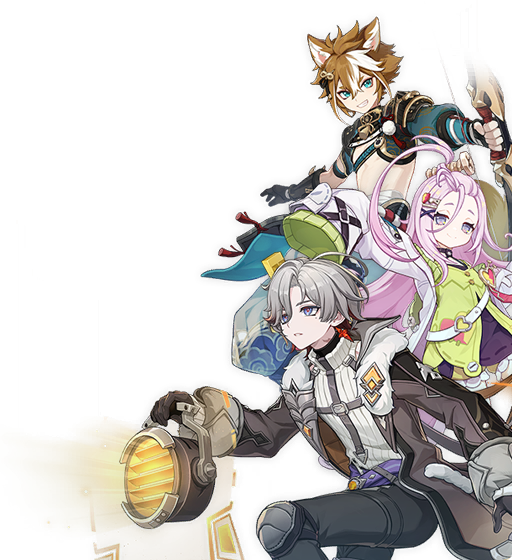 picture of four stars characters